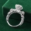 Additional product photograph showing the ring design, setting and band.