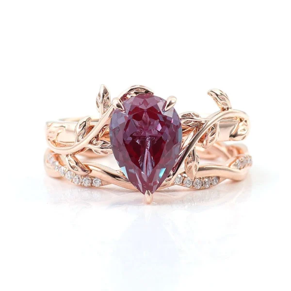 Additional product photograph showing the ring design, setting and band.