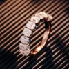 Additional product photograph showing the ring design, setting and band.