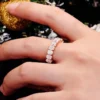 Additional product photograph showing the ring design, setting and band.