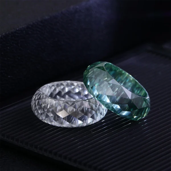Additional product photograph showing the ring design, setting and band.