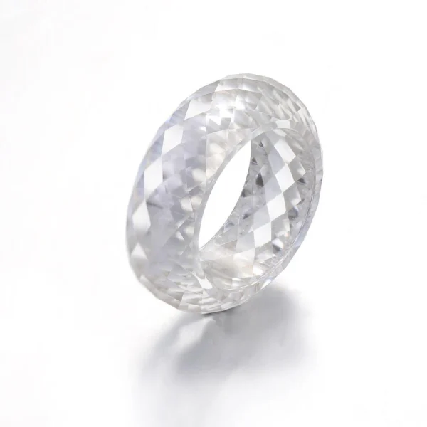 Additional product photograph showing the ring design, setting and band.