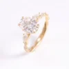 Jewelry design reference showing the ring setting and band. Oval Side-Stone Ring Design in 10K Gold.