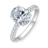 Product photograph showing the solitaire ring.