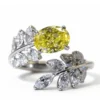 Oval Lab-Grown Diamond Ring shown in the product photograph.