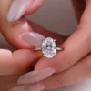 Additional product photograph showing the ring design, setting and band.
