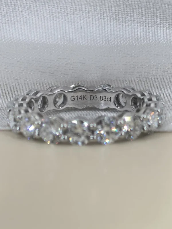 Additional product photograph showing the ring design, setting and band.