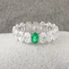 Additional product photograph showing the ring design, setting and band.