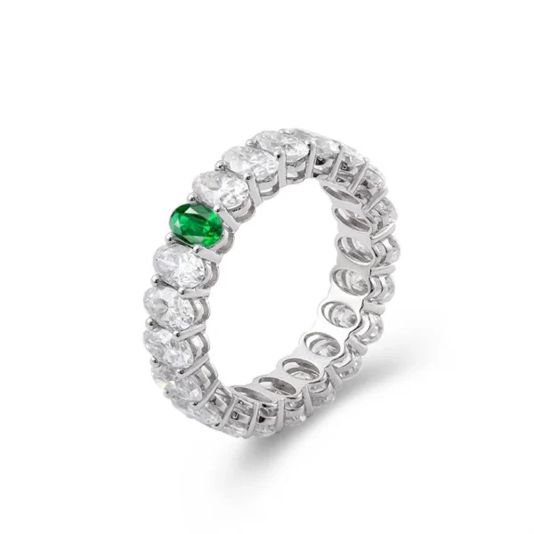 Additional product photograph showing the ring design, setting and band.