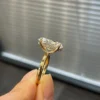 Additional product photograph showing the ring design, setting and band.