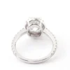 Oval Moissanite Halo Ring in Gold, product view 5.