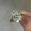 Additional product photograph showing the ring design, setting and band.