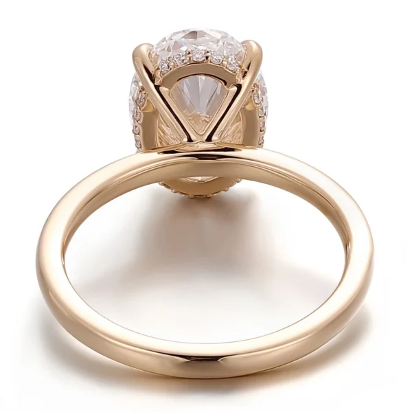 Additional product photograph showing the ring design, setting and band.