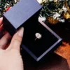 Additional product photograph showing the ring design, setting and band.