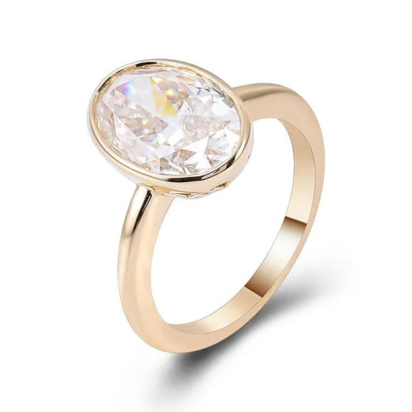 Additional product photograph showing the ring design, setting and band.