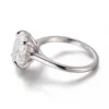 Additional product photograph showing the ring design, setting and band.