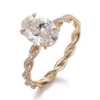 Additional product photograph showing the ring design, setting and band.