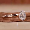 Oval Lab-Grown Diamond Solitaire Ring in Gold shown in the product photograph.