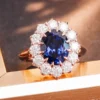 Additional product photograph showing the ring design, setting and band.