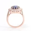 Additional product photograph showing the ring design, setting and band.