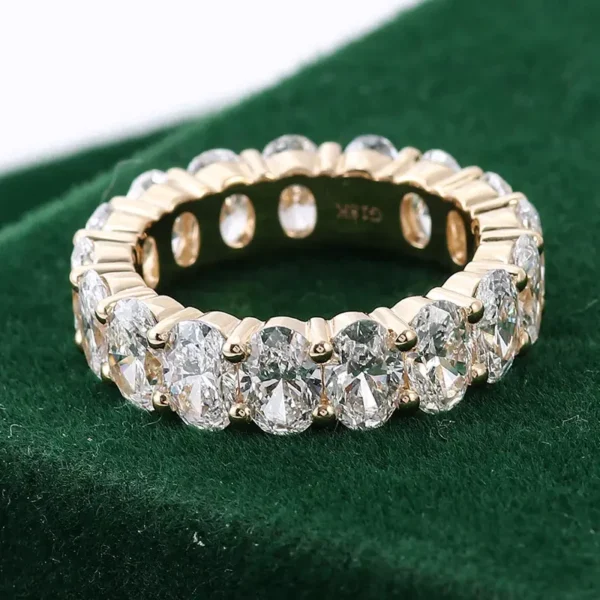 Additional product photograph showing the ring design, setting and band.