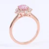 Additional product photograph showing the ring design, setting and band.