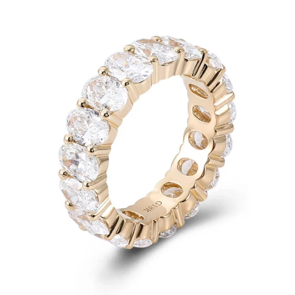 Additional product photograph showing the ring design, setting and band.