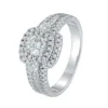Additional product photograph showing the ring design, setting and band.