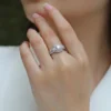 Product photograph showing the cluster ring.