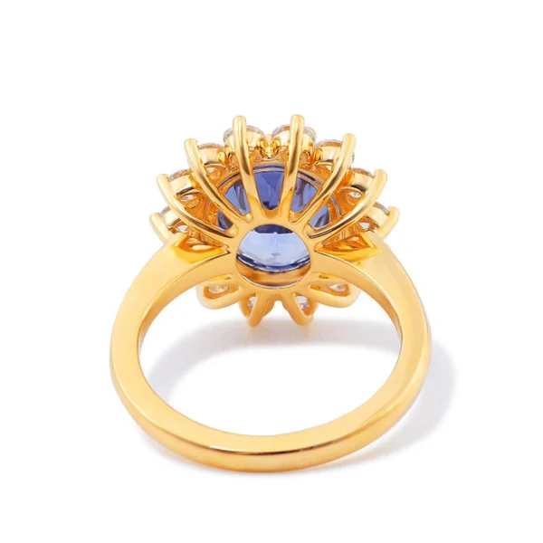 Additional product photograph showing the ring design, setting and band.