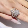 Additional product photograph showing the ring design, setting and band.