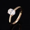 Additional product photograph showing the ring design, setting and band.
