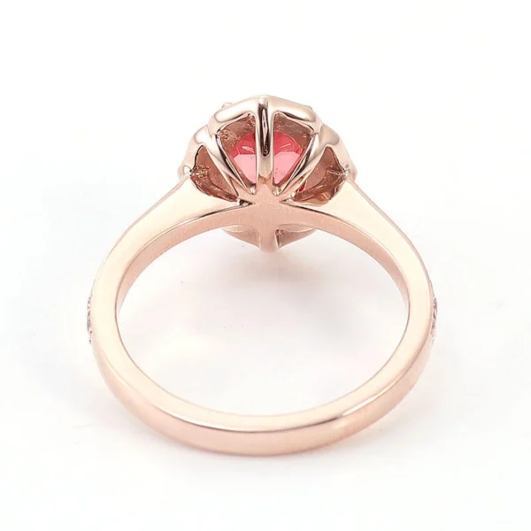 Additional product photograph showing the ring design, setting and band.