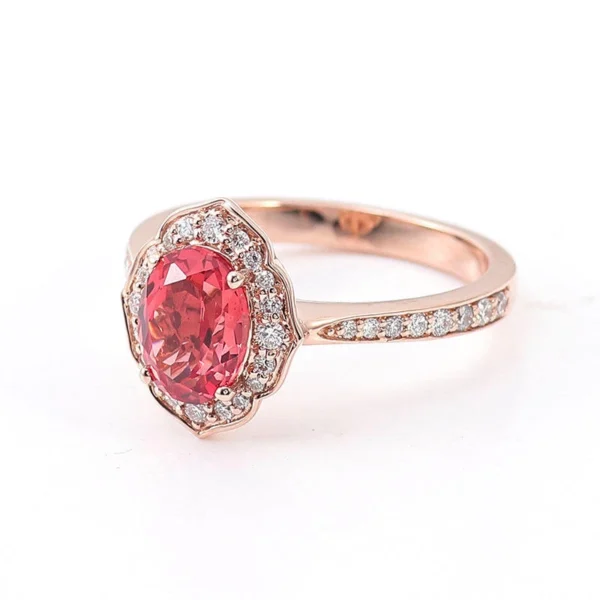 Additional product photograph showing the ring design, setting and band.