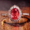 Oval Ruby Ring shown in the product photograph.