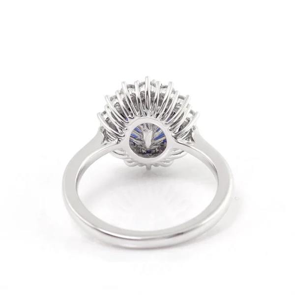 Additional product photograph showing the ring design, setting and band.