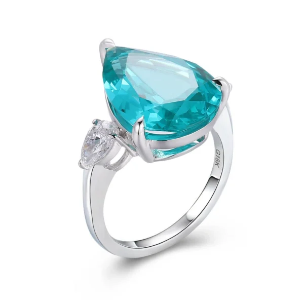 Additional product photograph showing the ring design, setting and band.