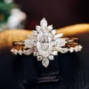 Additional product photograph showing the ring design, setting and band.