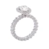 Additional product photograph showing the ring design, setting and band.