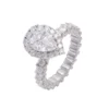 Additional product photograph showing the ring design, setting and band.