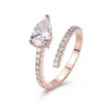 Additional product photograph showing the ring design, setting and band.