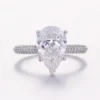 Additional product photograph showing the ring design, setting and band.