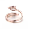 Additional product photograph showing the ring design, setting and band.