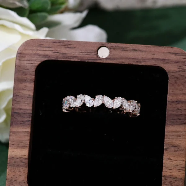 Additional product photograph showing the ring design, setting and band.