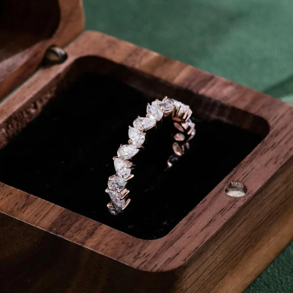 Additional product photograph showing the ring design, setting and band.