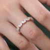 Additional product photograph showing the ring design, setting and band.