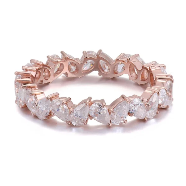 Additional product photograph showing the ring design, setting and band.