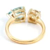 Additional product photograph showing the ring design, setting and band.