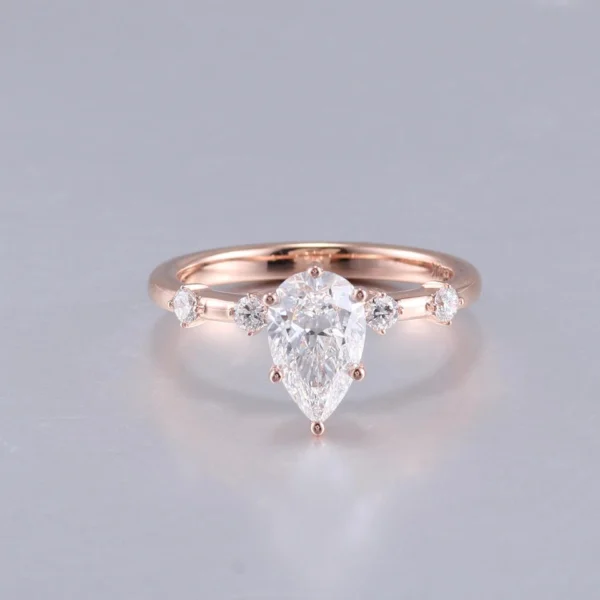 Additional product photograph showing the ring design, setting and band.