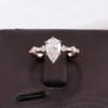 Additional product photograph showing the ring design, setting and band.